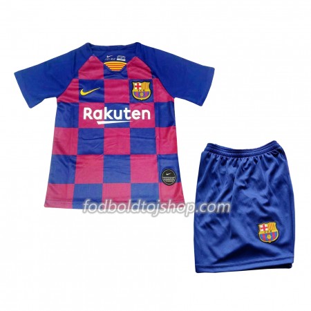 FC Barcelona Børn Hjemme Fodboldsæt 2019-20 S/S (+ Korte bukser)